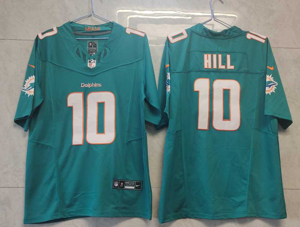 Men%27s Miami Dolphins #10 Tyreek Hill Green 2023 FUSE Vapor Limited Throwback Stitched Jersey->las vegas raiders->NFL Jersey